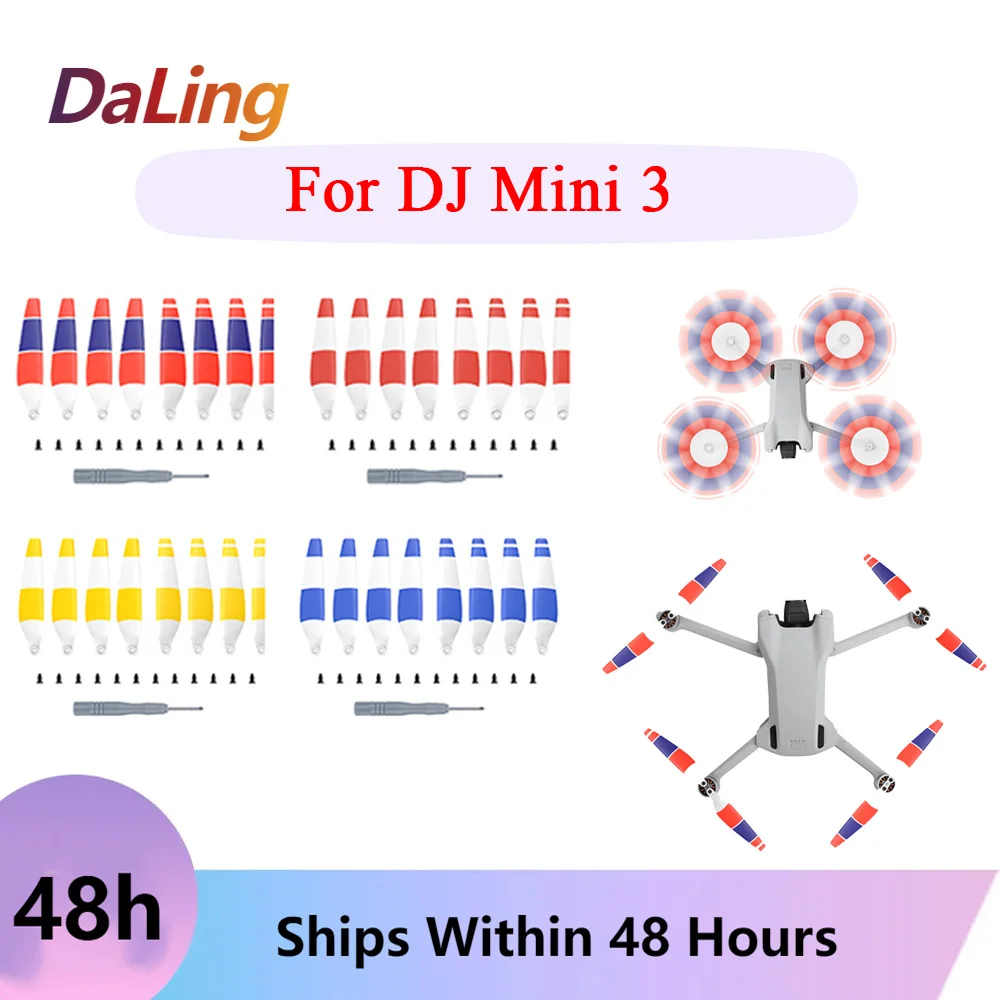 

Double-sided Color Propeller For DJI Mini 3 Propeller 6030F Blades Compact Low Noise Wing 8 Piece Accessories