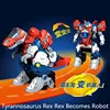 RC Robot Remote Control Dinosaur Toy One-key Deformation with Sound and Llight Music Dinosaur knowledge RC Toy For Children Gift 5