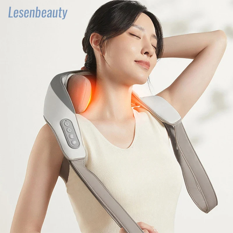 

Neck and Shoulder Massager Heated 8D Manual Scratching and Kneading Massage Shawl Neck and Back Muscle Relaxation Device Veya