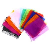 6pcsColored Sensory scarves rainbow Gauze baby juggling dance gymnastics ballet 1