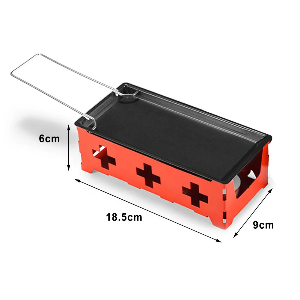 Mini Portable Non-stick Metal Cheese Raclette Oven Grill Plate Rotaster Baking Tray Stove Set Home Kitchen Butter Cheese Baking