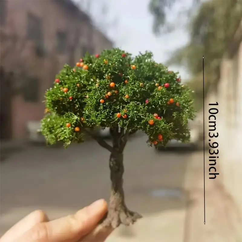 1Pcs DIY Fruit Trees Miniature Landscape Decoration Miniature Sand Table Building Model Realistic Fruit Tree Decor