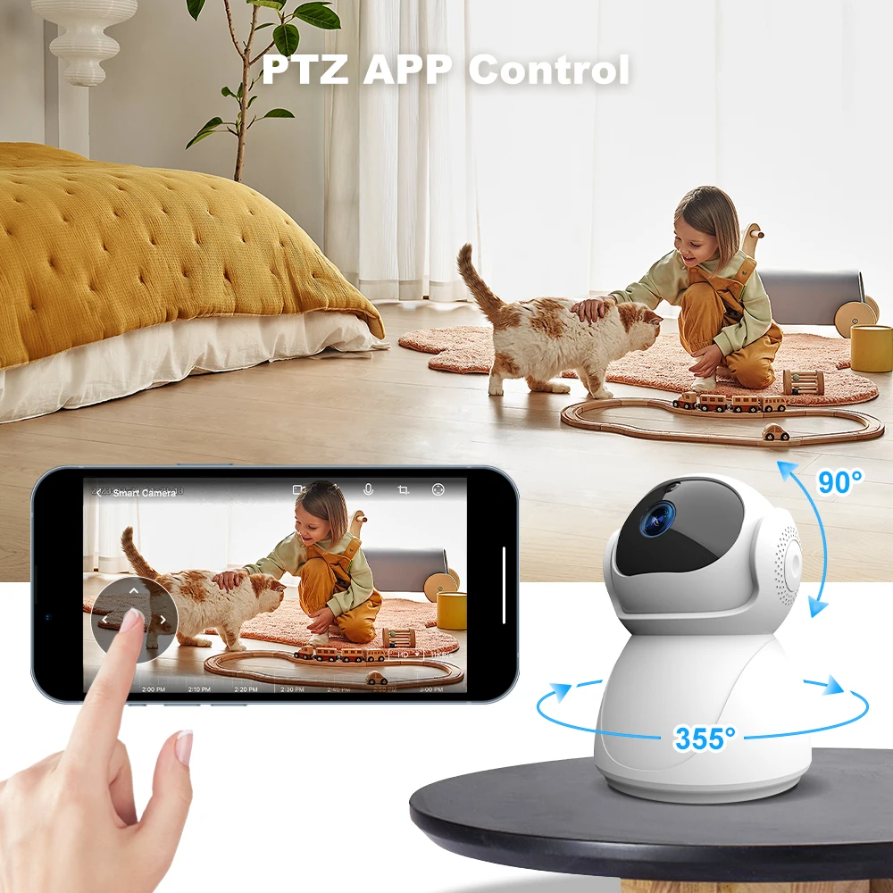 Icam365 APP 5ghz 2.4G dual-band 1080P wifi Szikratávirát automat nyomkövető Kisded Képellenőrző PTZ biztonsági Őrzés CCTV Mali camer