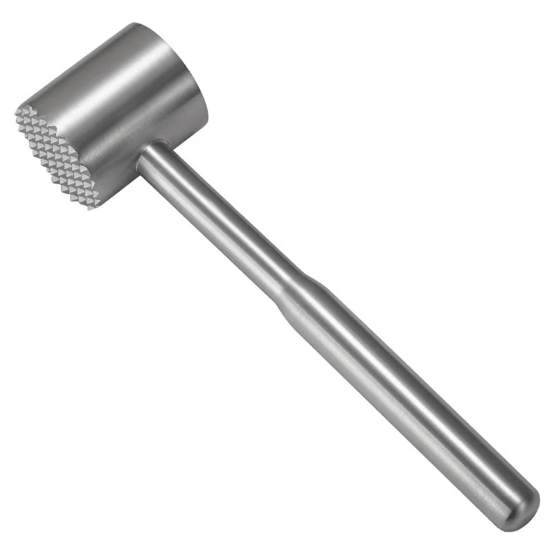 

Meat Tenderizer Mallet,304 Stainless Steel Meat Hammer Pounder Flattner Beater,For Steak Beef Chicken Pork,Kitchen Tool
