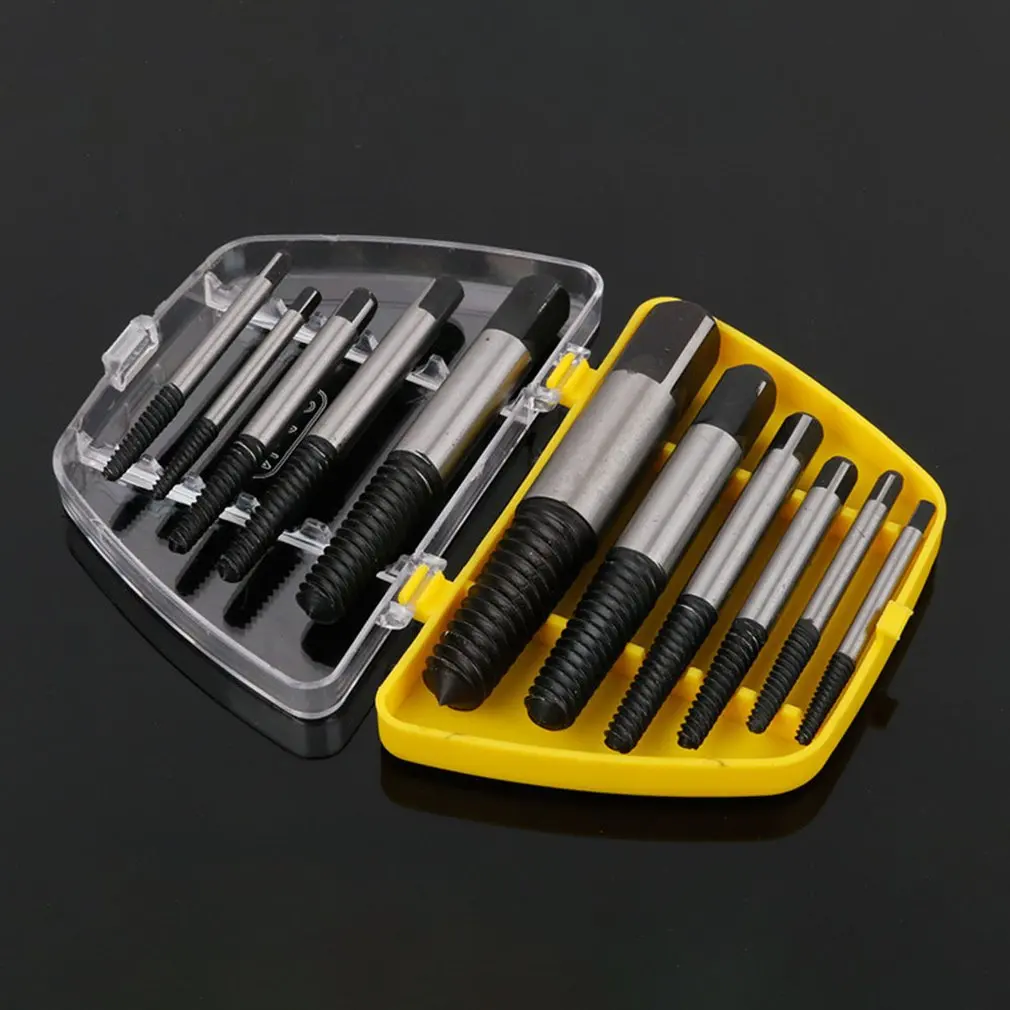 Damaged Broken Screw Remover Extractor Drill Bits 5/6pcs Steel Durable Easy Out Remover Center Drill Damaged Bolts Remover Tool - Drill Bit - AliExpress