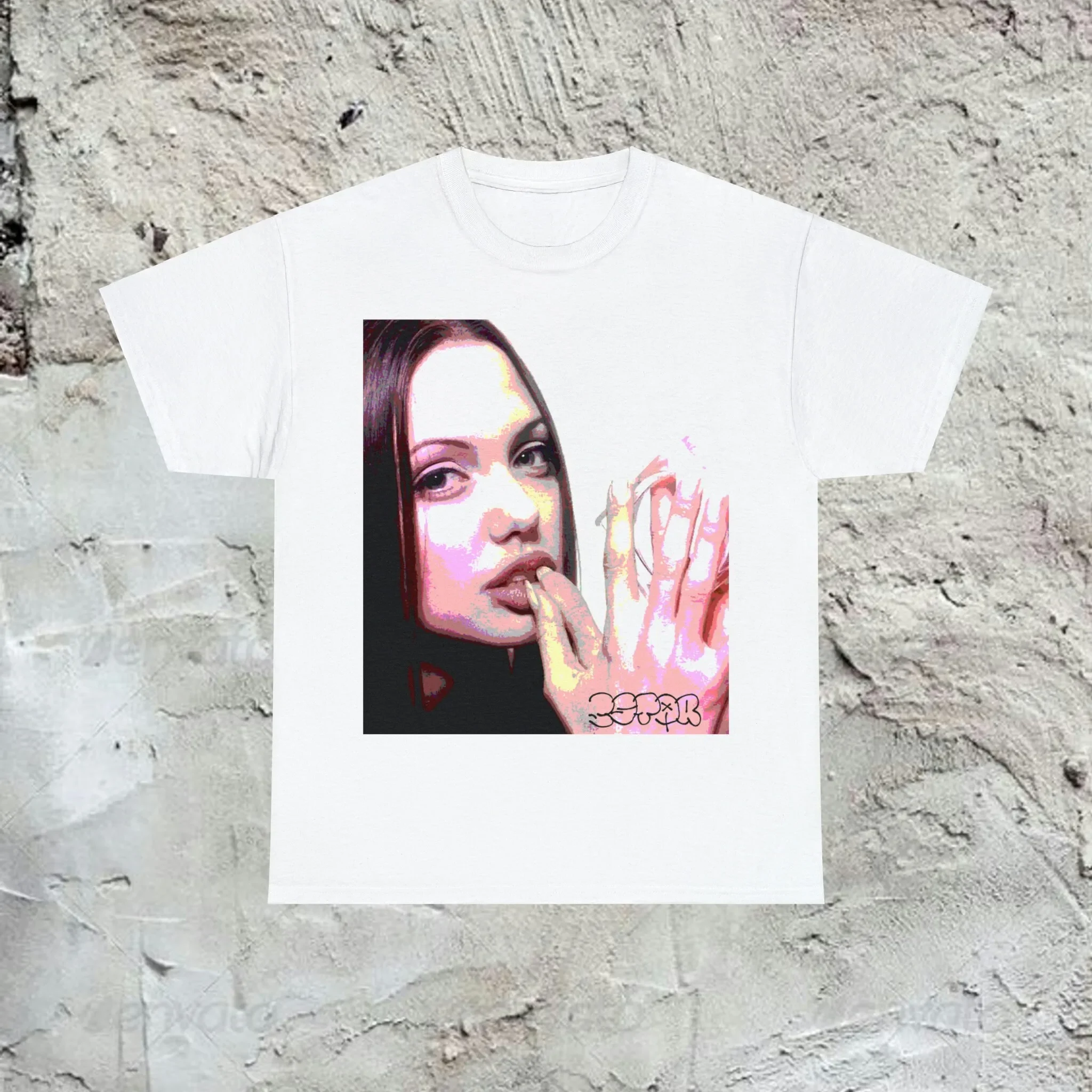 T-Shirt Vintage Y2K Unisex In Cotone Pesante Con Grafica Drill Da Oppium Streetwear Fashion Underground Cool Punk