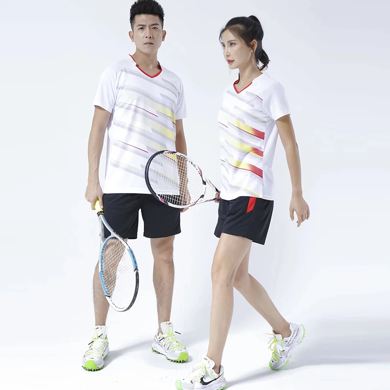 Stripe Volleyball Uniform Sets for Men Women Badminton Table Tennis Jersey Clothes New Style Professional Quick-dry
