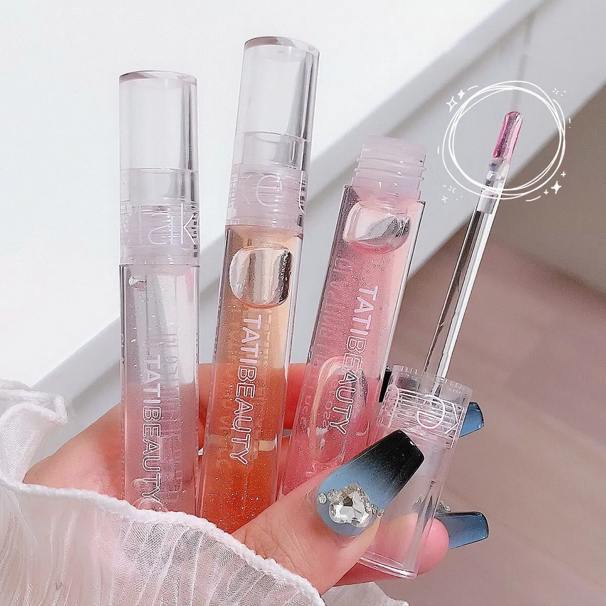 Lip Oil Uuny Transparent Water Gloss Lip Honey Female Moisturizing Lip Glaze Mirror Toot Glass Lip Gloss Student 5