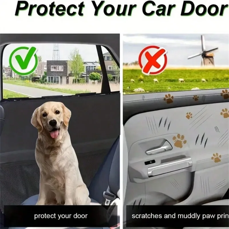 Car Door Protector Pet Car Door Guard Thick Anti Pet Scratching Vehicle Cover Washable Waterproof Easy install