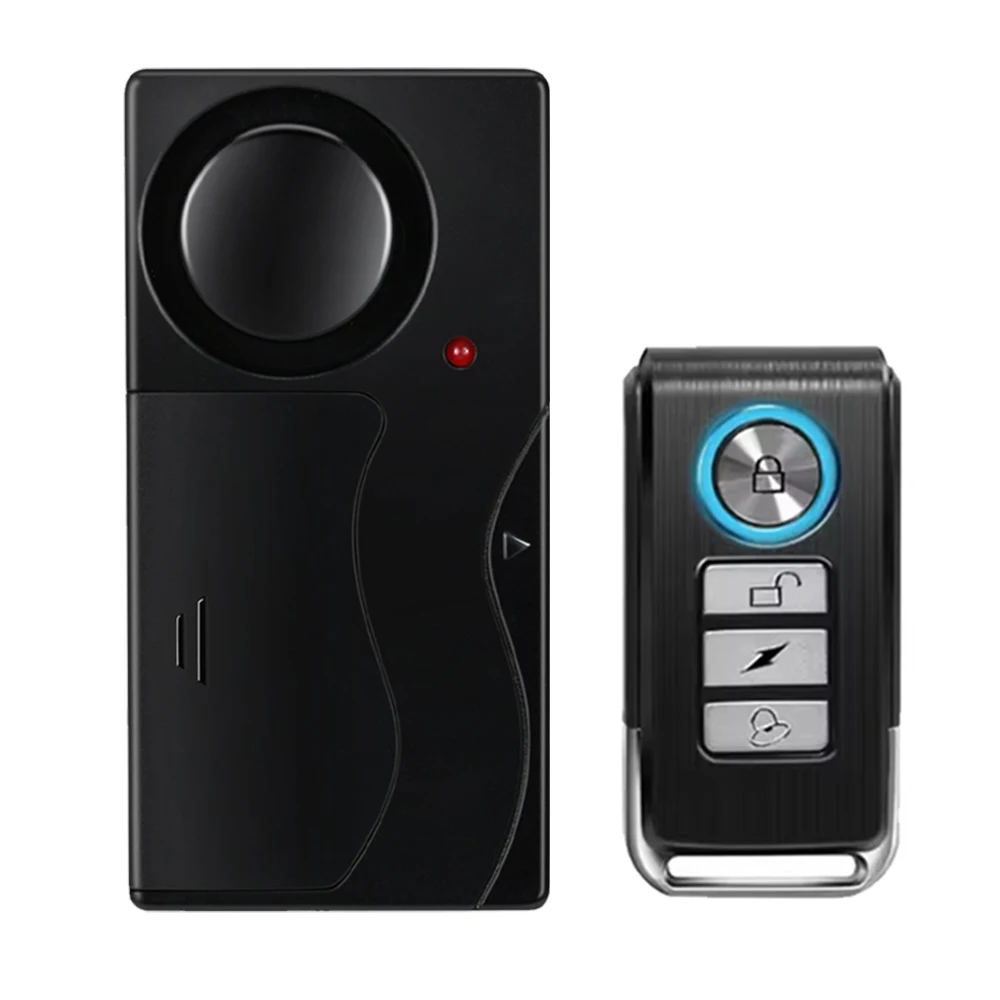 Enhanced Wireless Anti-Theft Vibration Alarm with Sound and Light for Bikes and Motorcycles