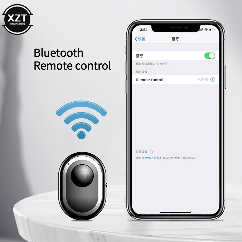 Mini Bluetooth-compatible Remote Control Button Wireless Controller Self-timer Trigger Release Selfie For Smartphones Camera camera remote shutter button camera remote shutter release