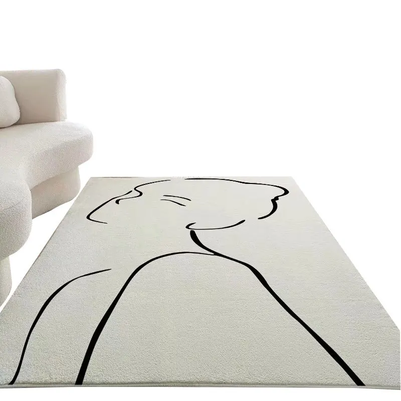 

Домашний ковер из имитации кашемира в минималистическом стиле для гостиной