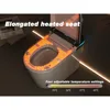 Automatic Toilet, Auto Open and Close,Heated Seat,Remote Control, Night Light,Foot Sensor,Smart Bidet 5