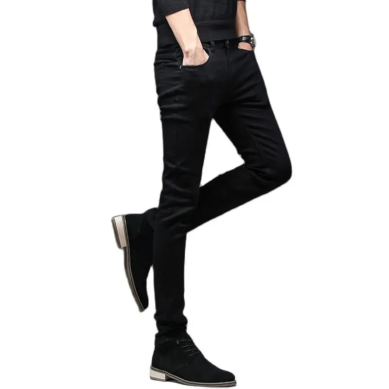 Men Jeans Mens Jeans Jeans Trousers Denim Trousers Elastic Jeans Mens Casual Trousers Batmo New Men Stretch Skinny Jeans Male Designer Brand Super Elastic Straight Trousers Jeans Slim Fit Fashion 2108