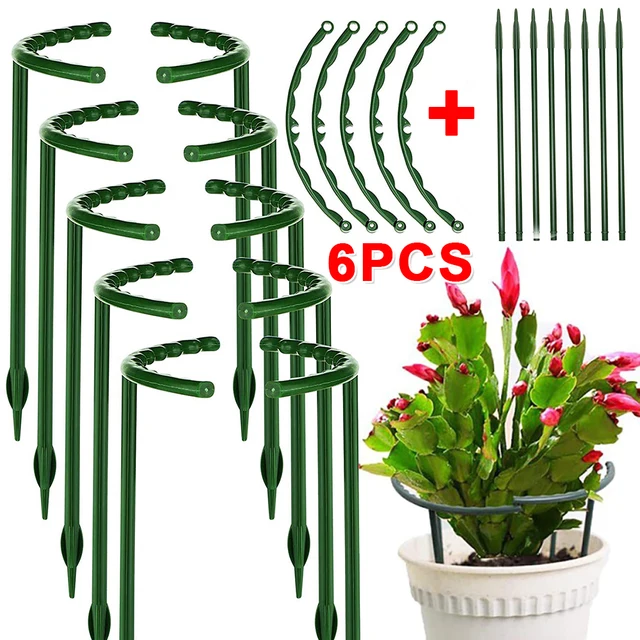 1/6 db Műanyag Növényi Tartóhalom Virágok Üvegházhatású Elrendezés Félkör Rögzített Tartó Beltéri Mászó Zárójel