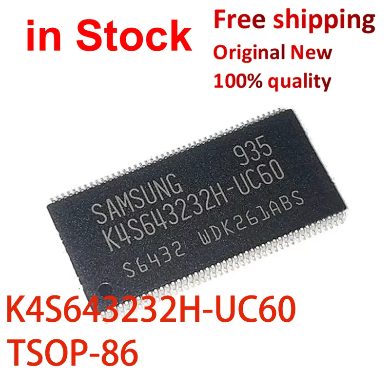 (2 шт.) 100% Новинка Φ K4S643232H UC60 Φ 64MB IC чипсет