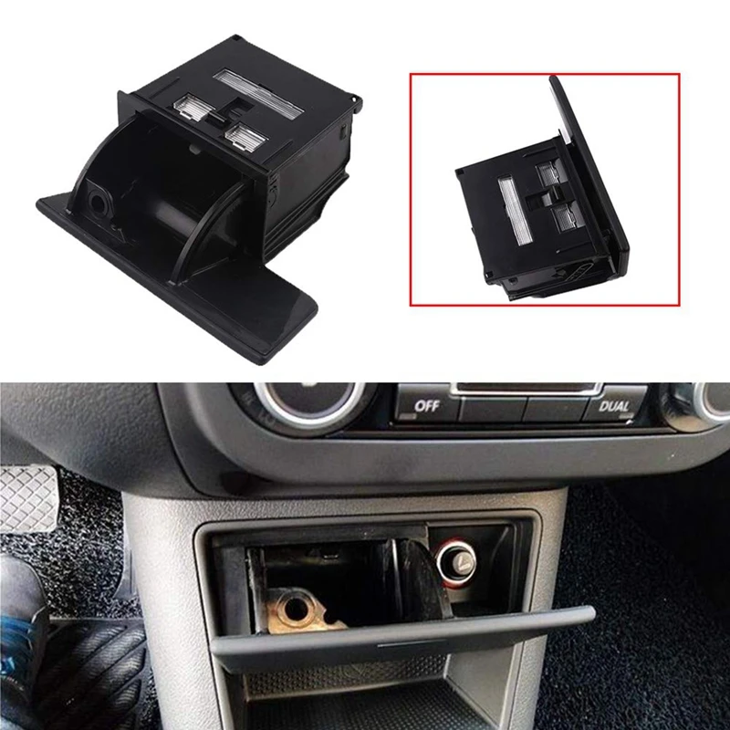 LHD Ashtray Console Storage Box Insert For VW Tiguan Golf Plus 2009-2014 5M1857309B 5ND857961 Parts