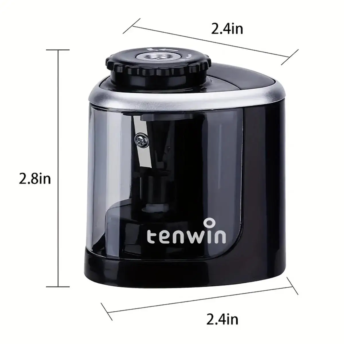 Temperino Elettrico Automatico Portatile con Lama Elicoidale in Acciaio per Matite da 6-8mm, per Artisti, Bambini, Adulti, Scuola e Casa - immagine 2