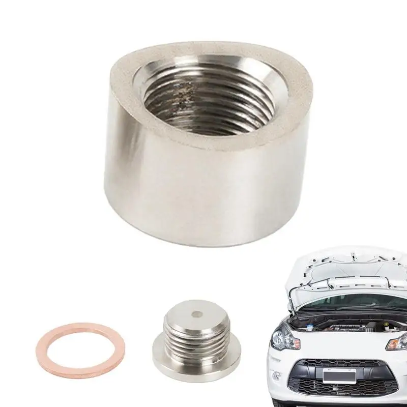 

Автомобильный датчик кислорода Plug Weld Nut Bungs M18x1.5, резьбовые монтажные заглушки из нержавеющей стали с отложным стержнем/плоская сменная гайка