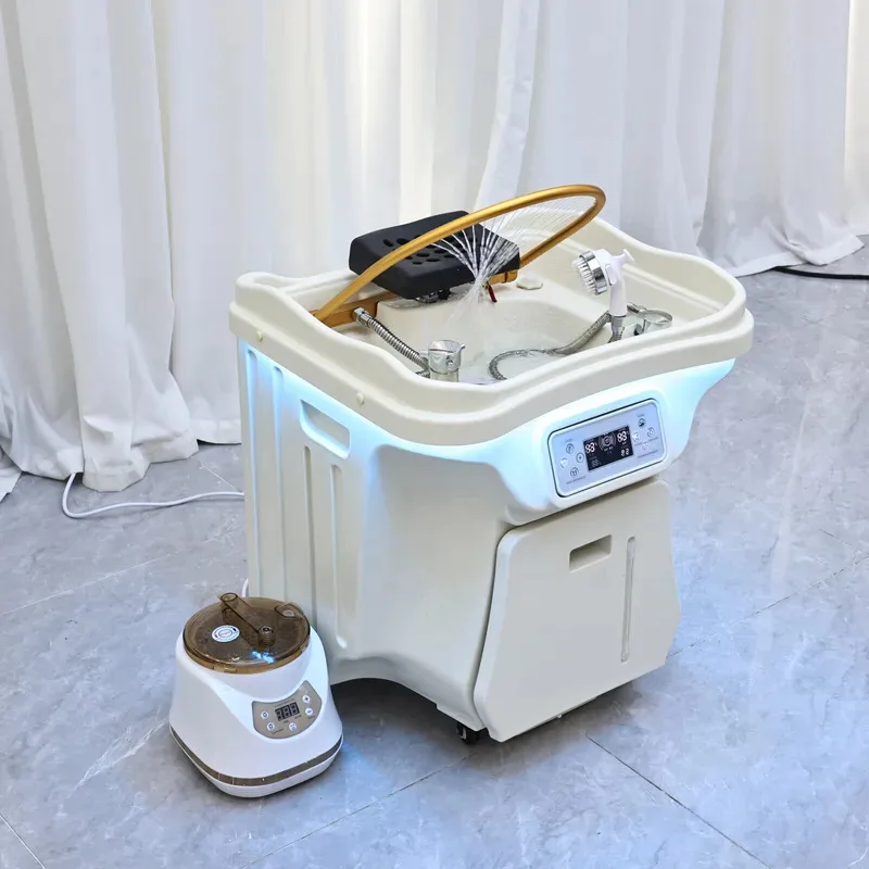 휴대용 두피 스파 버킷, 배관 필요 없음, 60L 용량, 상업 공간 및 홈 살롱에 이상적 2026