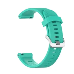 Official Button Silicone Sports Watch Band Strap - Enhanced Design - 20mm Universal (Light green)