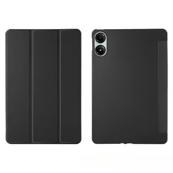 Sleek Foldable Magnetic Stand Silicone Case for Redmi Pad Pro Poco (Black)