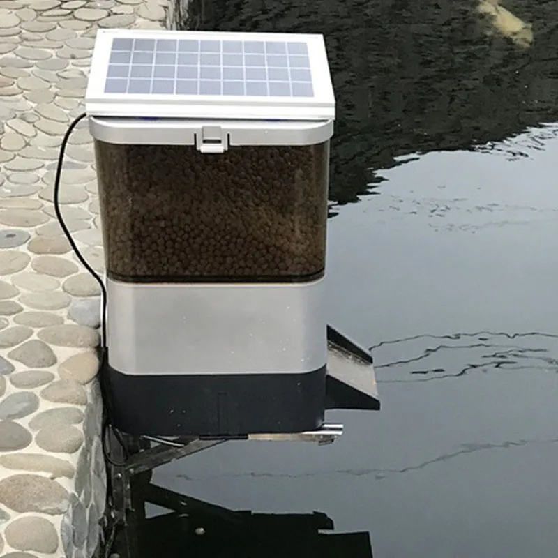 N Professional  Automatic Fish Feeder Solar Smart Outdoor Fish Pond Large Fish Tank Ground Tank Wifi Networking Remote Models