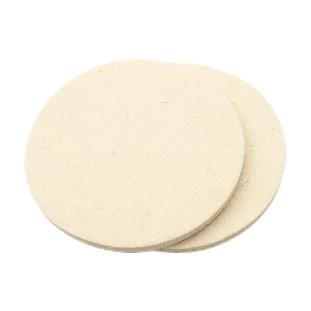 Polishing Wheel Grinder Accessories 2pcs 5 Inches 125 Mm Wool Felt Polishing Pad Angle Grinder Wheel Felt Polishing Disc for Stainless Steel Copper Aluminum Glass