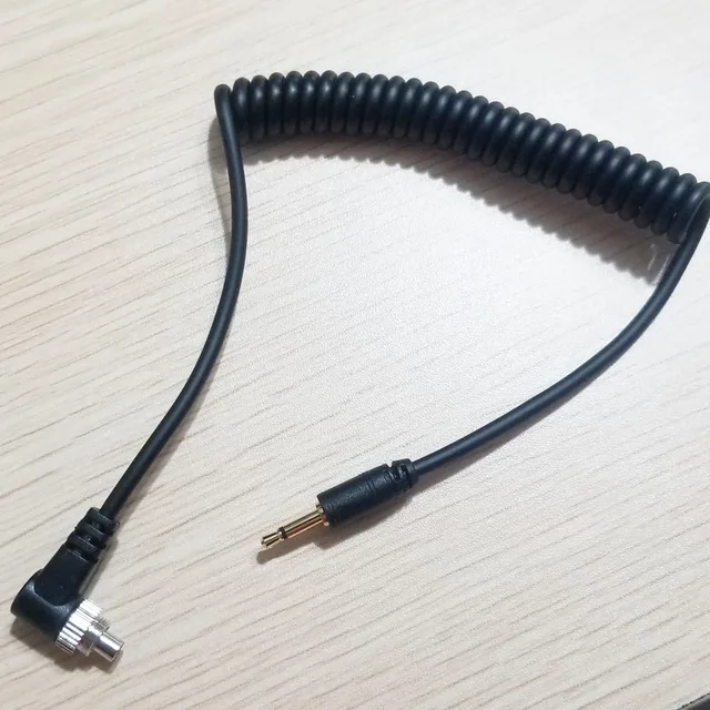 Cavo PC Sync Per Flash - Maschio/Maschio 100cm, Per Canon Nikon, Con Blocco A Vite - Foto 3