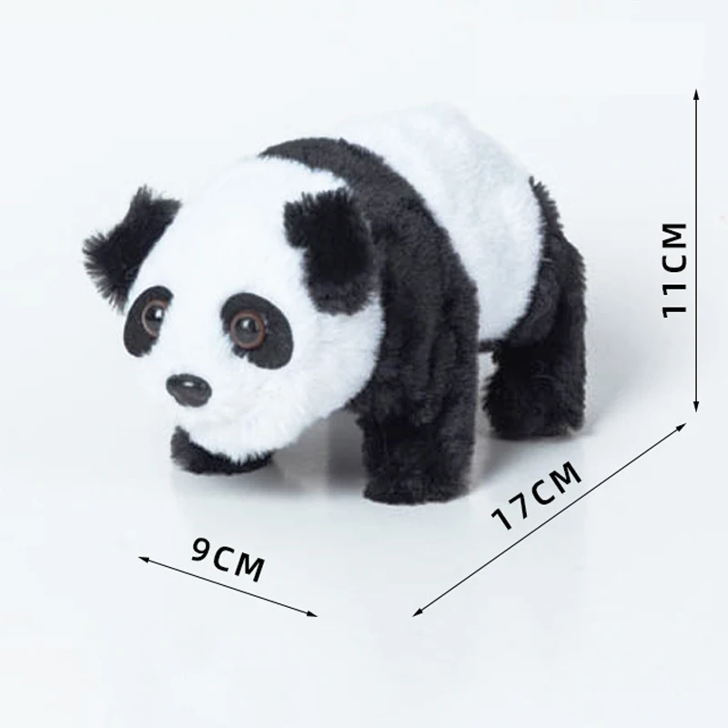 Cute Electric Plush Panda Doll Simulates Wagging Tail Walking Sound Effect Biting Bamboo Panda Electronic Pet Toy Gift 6