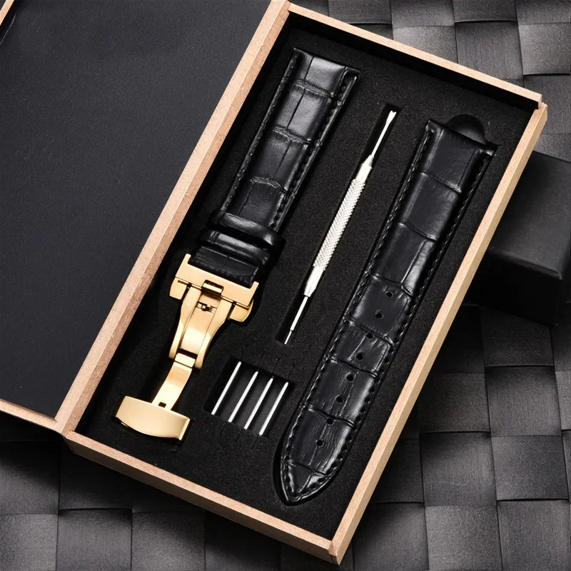 Premium Genuine Leather Watch Band Strap - Multiple Sizes Available