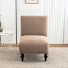 1pc Home Hotel Elastic Thickeneded Jacquard Chair Cover Protective Cover Armless Single Sofa Fat Chair Cover 4
