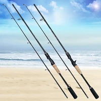 1.8M 1.65M Fishing Rod Carbon Fiber Spinning Casting Lure Pole Bait WT 8-25G Line WT 8-15LB Hard Fast Bass Fishing Rods