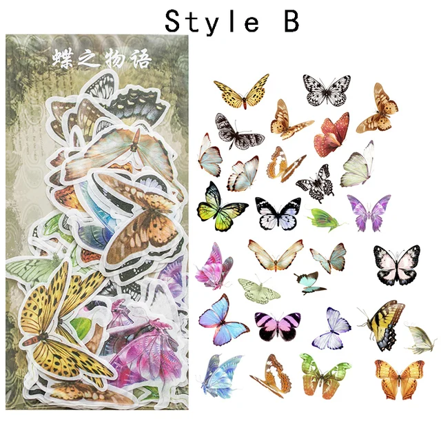 Mr.paper 10 Designs 60 Pcs/bag Vintage Retro Style A Past Series Creative Hand Account Decoration Collage DIY Material Stickers B