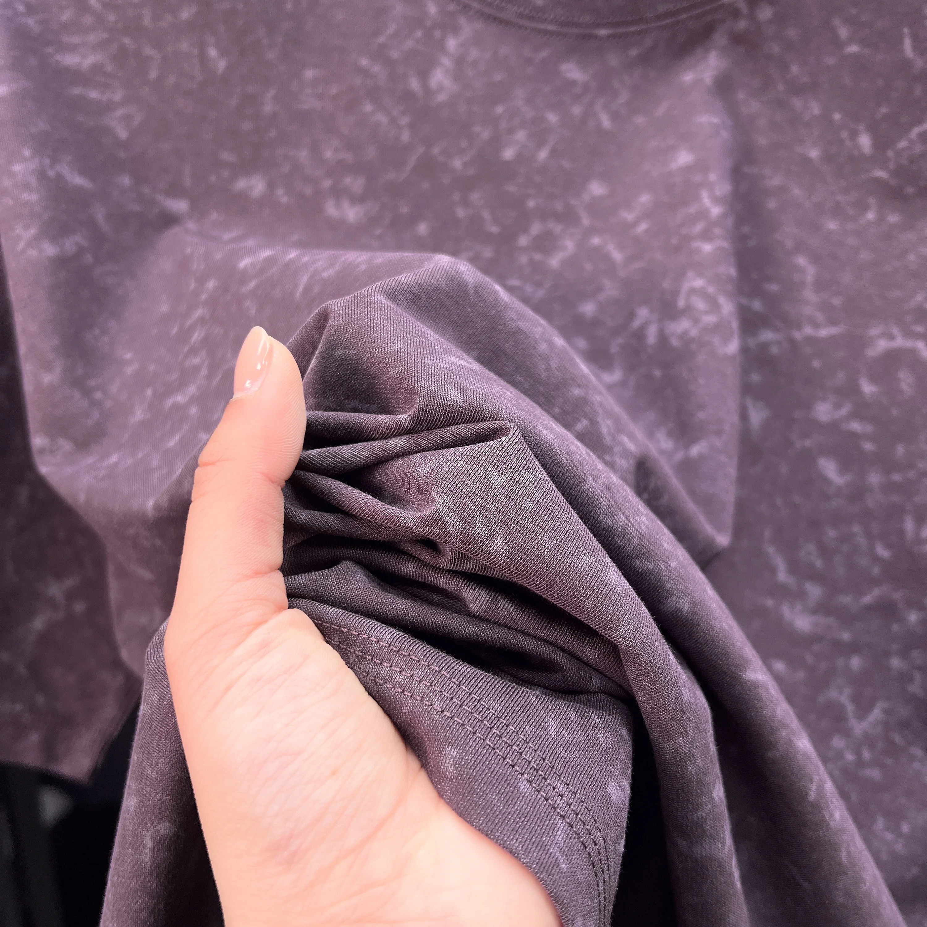 Hochwertiges Marken-T-Shirt aus Seide und Baumwolle mit kurzen Ärmeln, Sommer-Trend, neues Tie-Dye-Design, für Paare, locker geschnitten, koreanischer Rundhalsausschnitt, Herrenmode – Detail 35