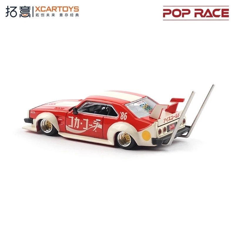 Xcartoys x POP RACE 1:64 Skyline C210 Bosozoku Style Red Diecast Model Car 