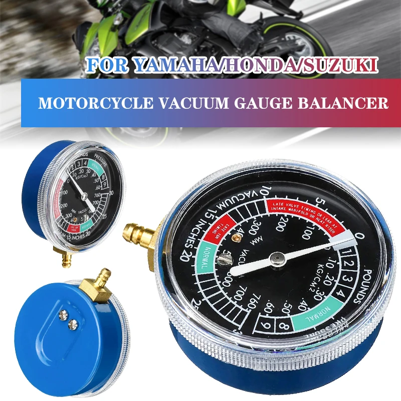 Universal Balance Vacuum Gauge Motorcycle Carburetor Carb Vacuum Gauge