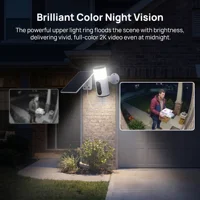 ANRAN 2K projecteur solaire Wifi caméra bidirectionnelle Audio caméra de Surveillance HD couleur Vision nocturne extérieure sans fil IP66 étanche 6
