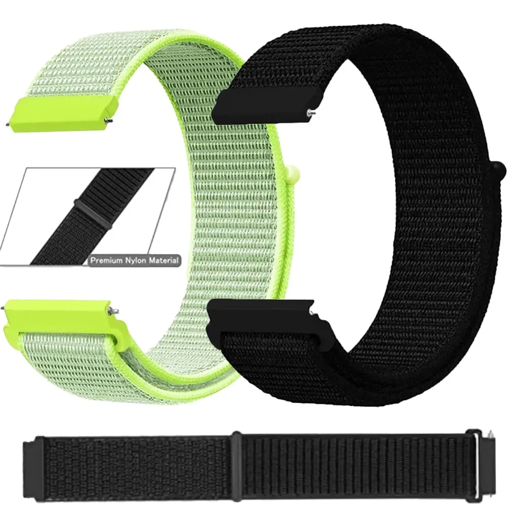 Breathable Nylon Loop Strap, 20mm/22mm - Universal Fit