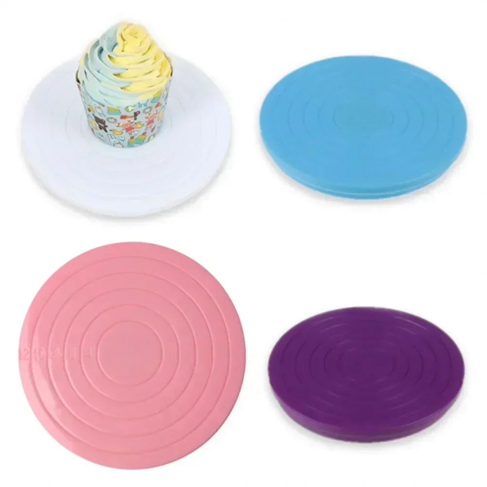 1pc Cake Decorating Table Rotating Revolving Plate Cake Decorating Turntable Stand Pastry Baking Tool