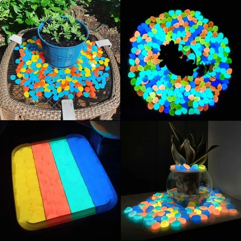 100-500 Glow in the Dark Garden Pebbles Glow Stones Rocks For Walkways Garden Path Patio Lawn Yard Decor Luminous Stones,glow stones,decorative stones