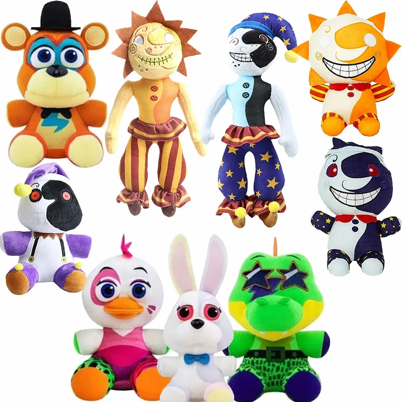 

2022 New Fnaf Sundrop Plush Toys Security Breach Fnaf Mangle Foxy Freddy Fazbear Plush Toy Game Dolls Security Breach Gift
