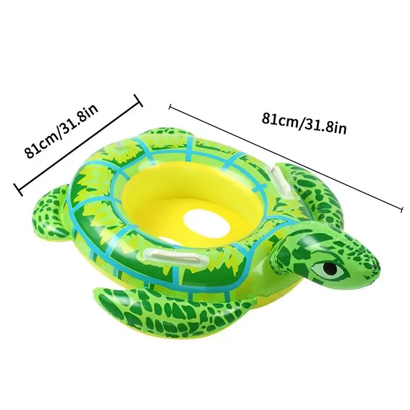 Pool Ring For Toddlers Inflatable Cartoon Aminal Floats For Kids Floating Crocodile & Turtle & Frog Shaped Swimming Rings Baby 6