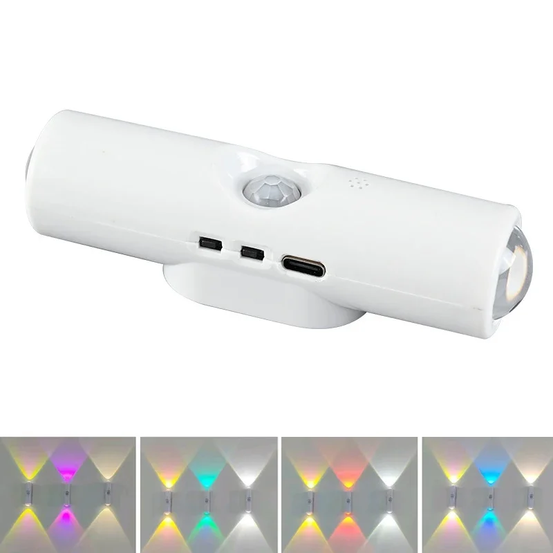 Motion Sensor LED Night Light with RGB Gradient and Dimmable Magnetic Design