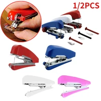1/2pcs Portable Mini Manual Sewing Machine Simple Operation Sewing Tools Sewing Cloth Fabric Handy Needlework Tool 1