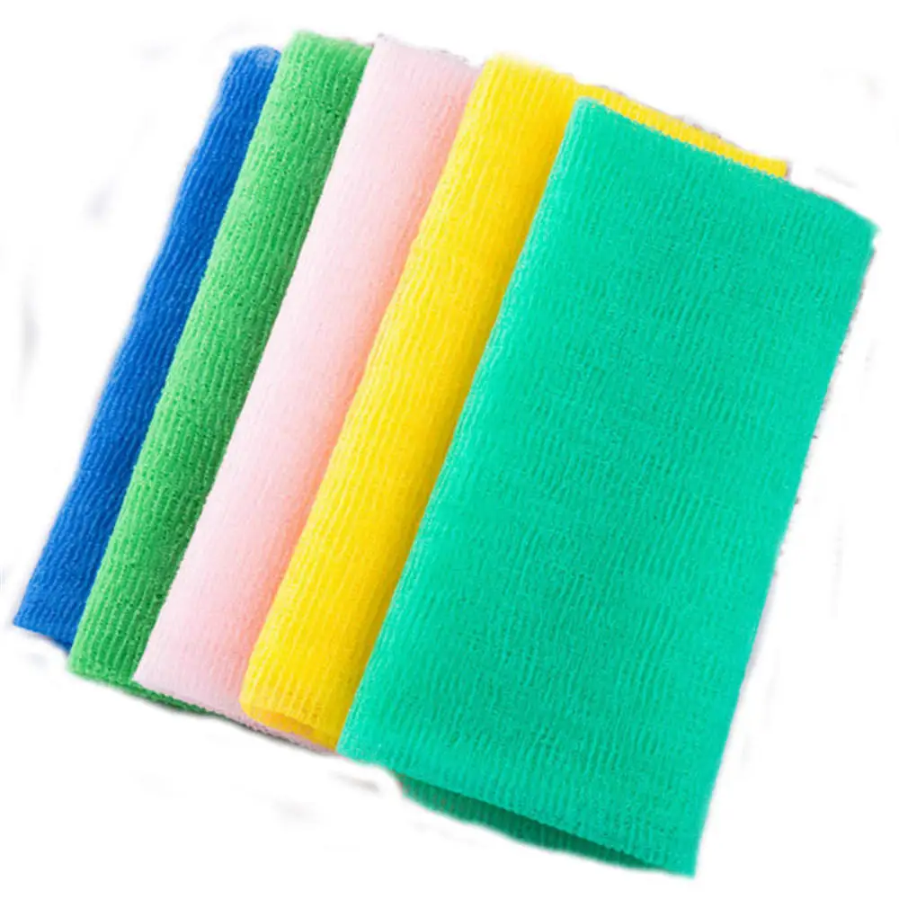 Long Exfoliating Body Back Skin Scrub Bath Massage Clean Washcloth Double-sided Bathroom Foam Wash Shower Towels For Women Men images - 6