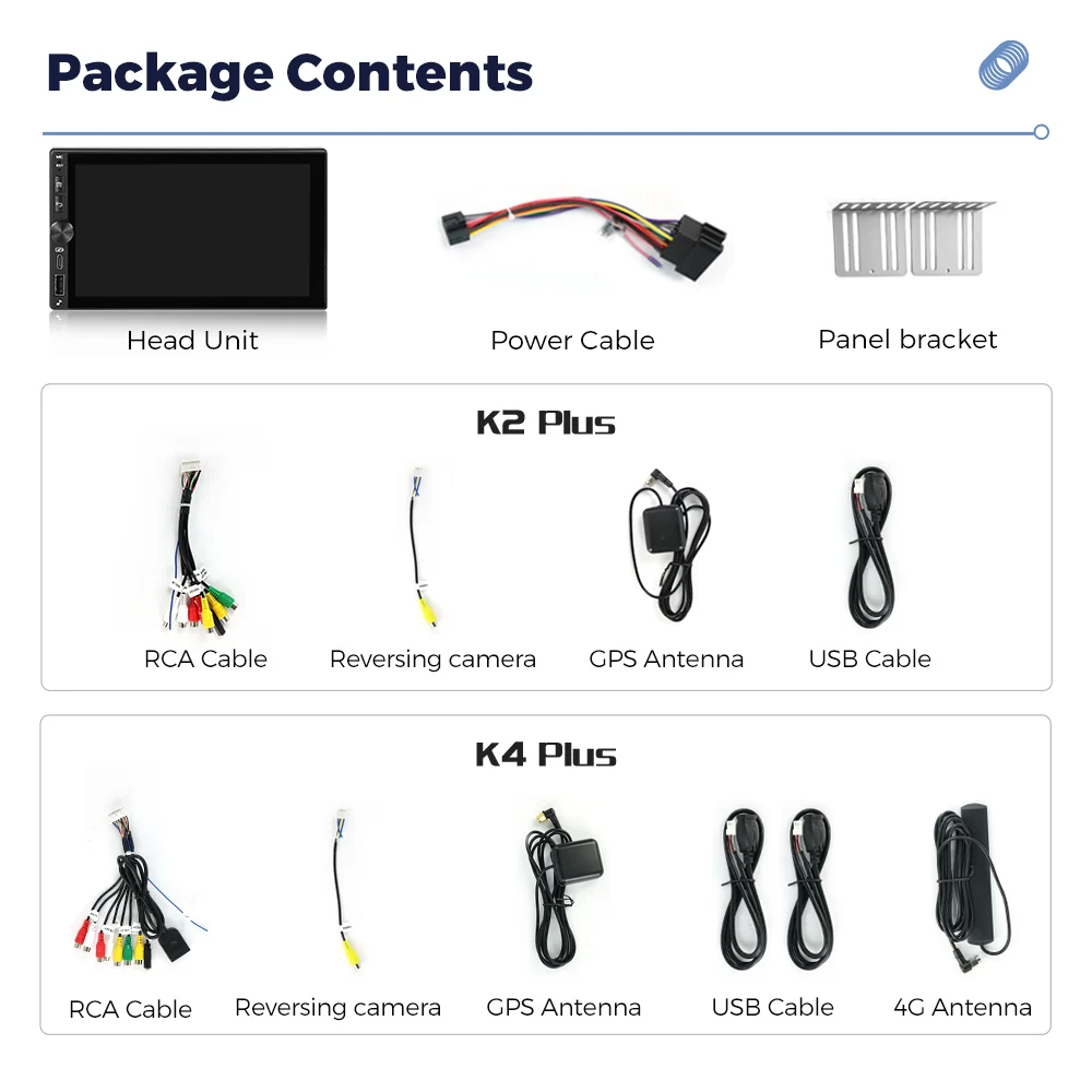MEKEDE EU Stock Radio de coche Android universal de 7/9/10 pulgadas 2din 64G Autoradio Inalámbrico Carplay Android Auto GPS BT Sistemas multimedia centrales inteligentes para coche DSP 4G LTE WiFi FM Estéreo 5