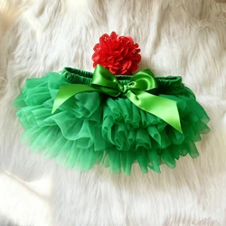 Baby Girls Rainbow Tulle Tutu Bloomers & Headband Set - Newborn (Green)