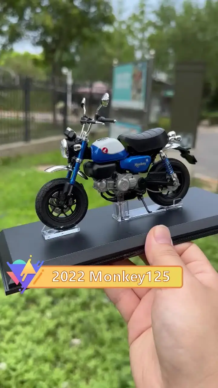 A AOSHIMA 1/12 2022 Monkey 125 alloy motorcycle model graduation