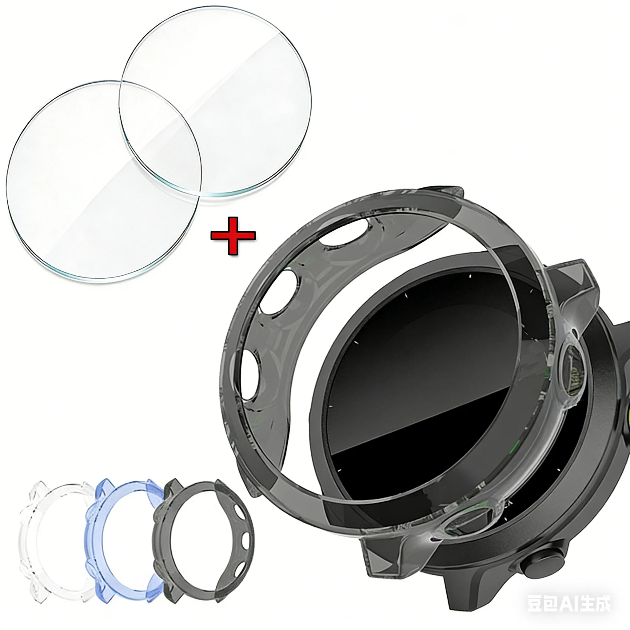 TPU Protector Case with 2 Toughened Glass Screen Protectors: Durable Hollow Cover and Film Accessories